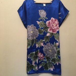 NWT Satin Floral Dress